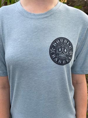 Double Barrel Anchor Tee(Stonewashed Denim) Mens / Womans