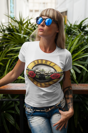 Double Barrel Womans GnR tee