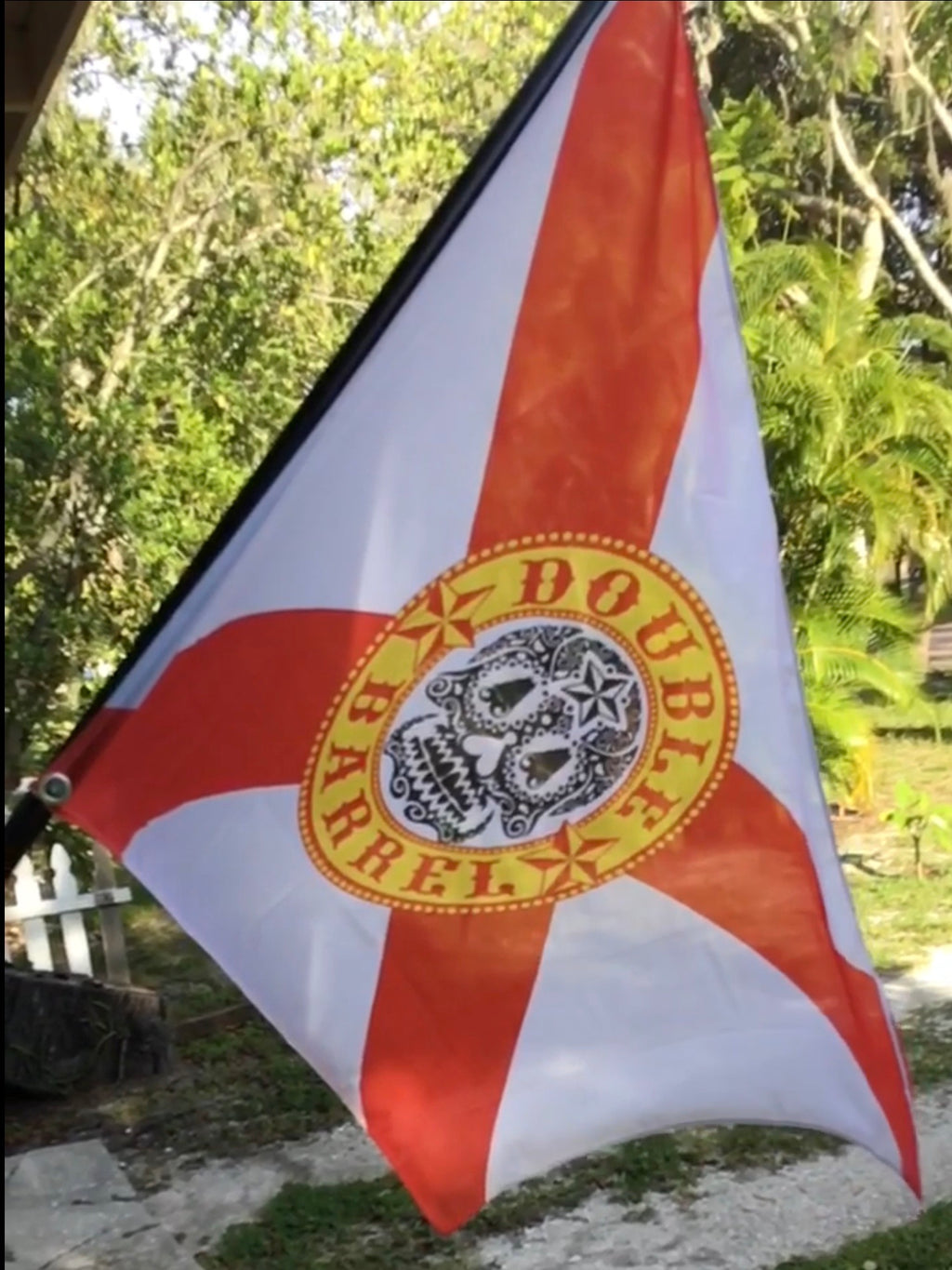 Double Barrel Florida Flag