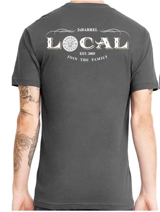 Unisex (Mens / Womans) “LOCAL” Pocket Tee (GRY)